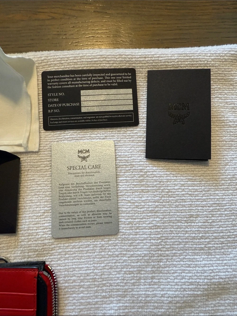 MCM compact cardholder